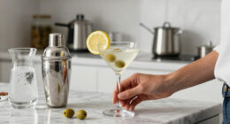 Dirty Martini Spritz