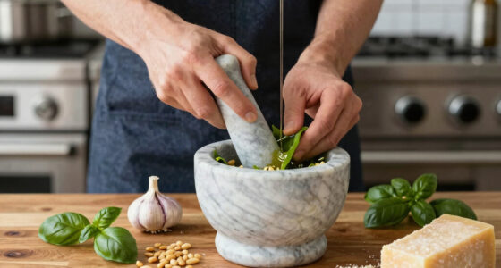 How to Make Pesto in a Mortar and Pestle