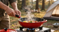 Le Creuset’s New Cast Iron Pan Is So Versatile, You Can Even Take It Camping (and It’s on Sale!)