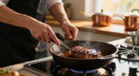 Searing Steak in Cast Iron