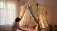 A Clever Canopy Bed Hack Makes This Bedroom Look So Whimsical