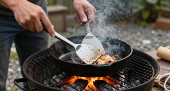 Cooking with Cast Iron Over Coals