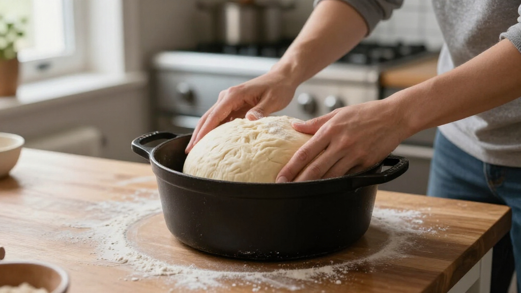 How to Make No-Knead Bread in a Dutch Oven