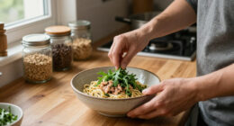 Pasta Di Avena Con Tonno E Pesto Di Rucola