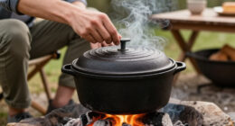 Roasting in a Dutch Oven Over Coals