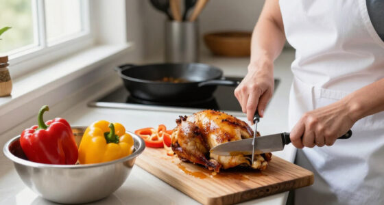 Arrosto Di Pollo Con Salsa Di Peperoni