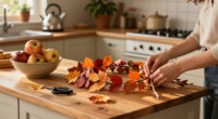 Decorate Your Counter Spaces And Bring A Little Fall Charm With This DIY Leaf Rose